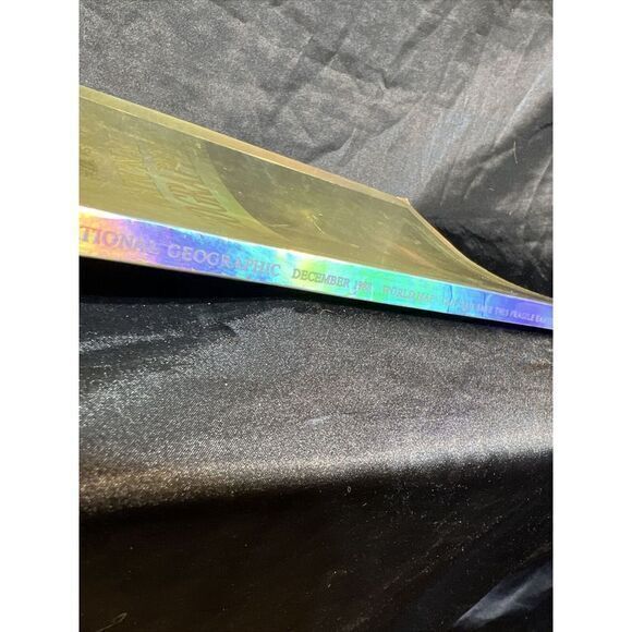 December 1988 National Geographic HOLOGRAM EARTH 🌍 / MCDONALD'S AD‎ Front/Back - Picture 9 of 16